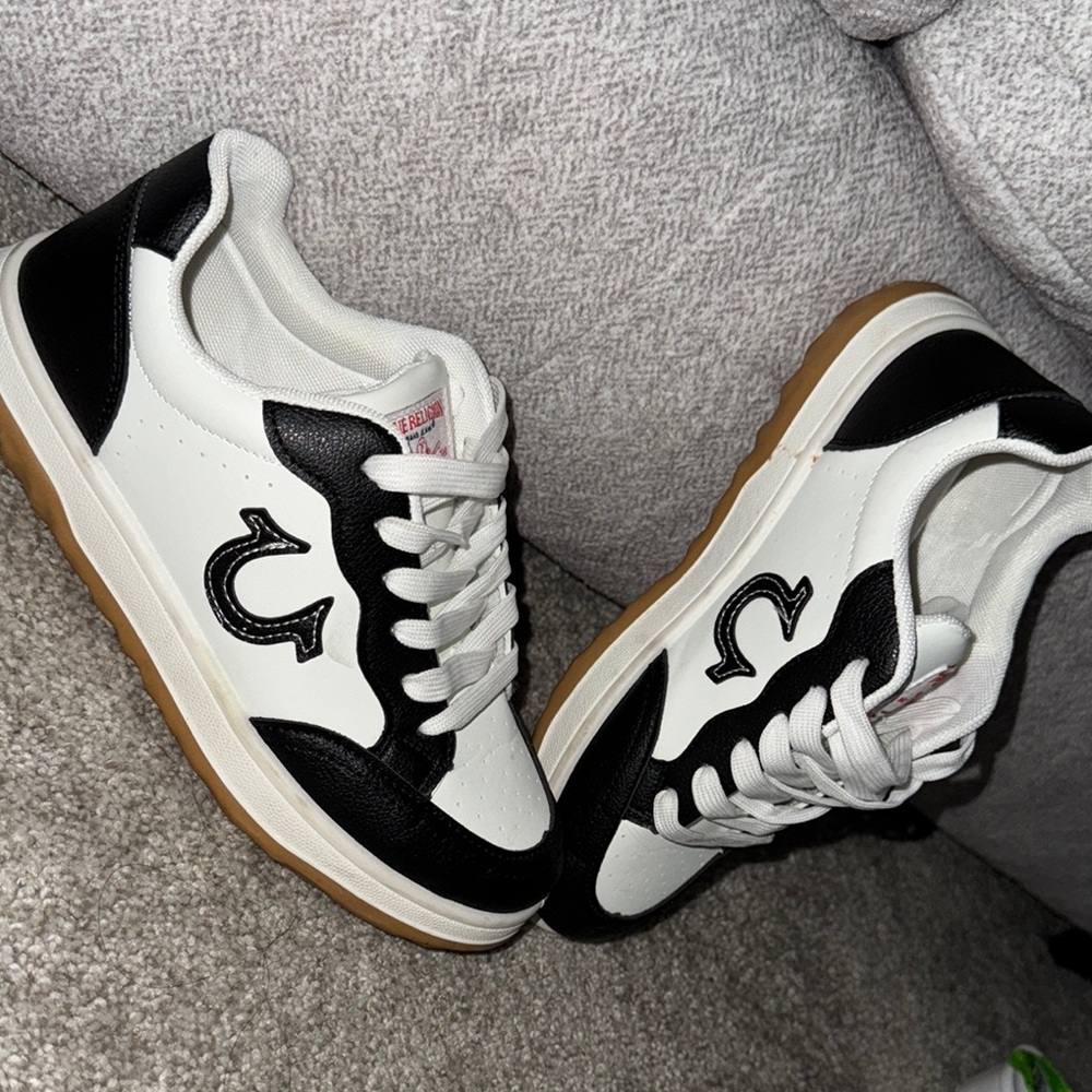 True Religion Black and White Retro Sneakers